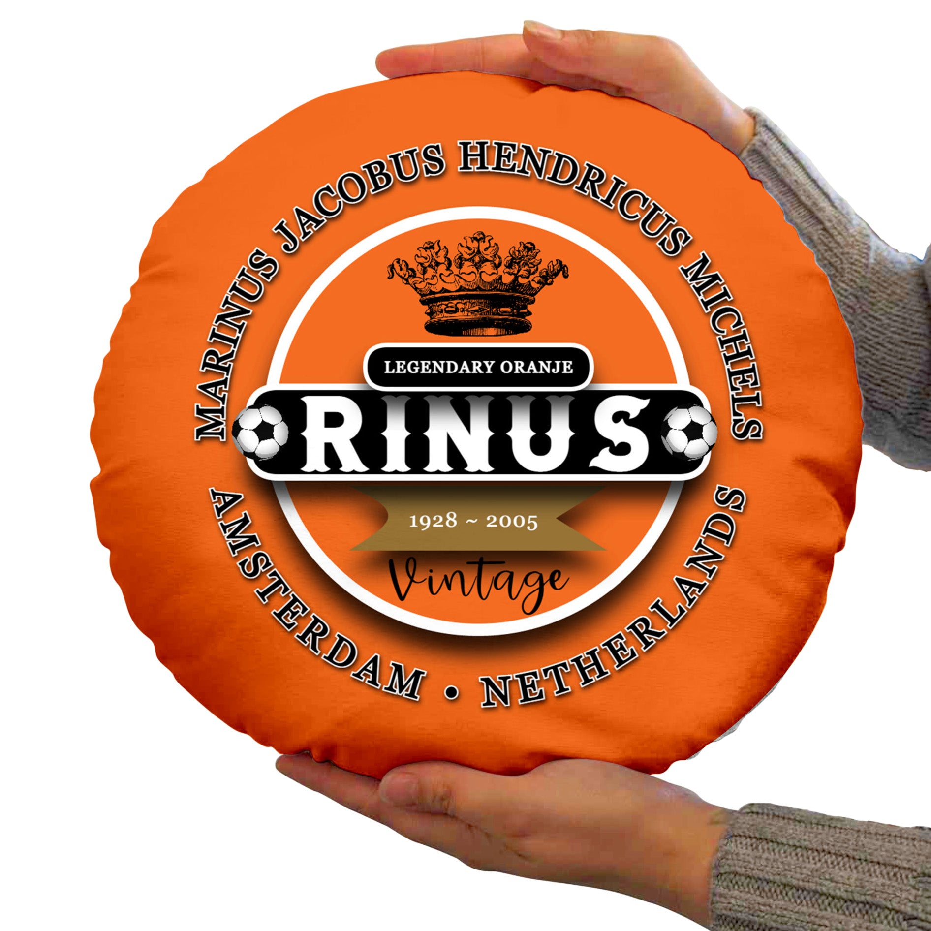 Netherlands Rinus Circle Cushion 14"