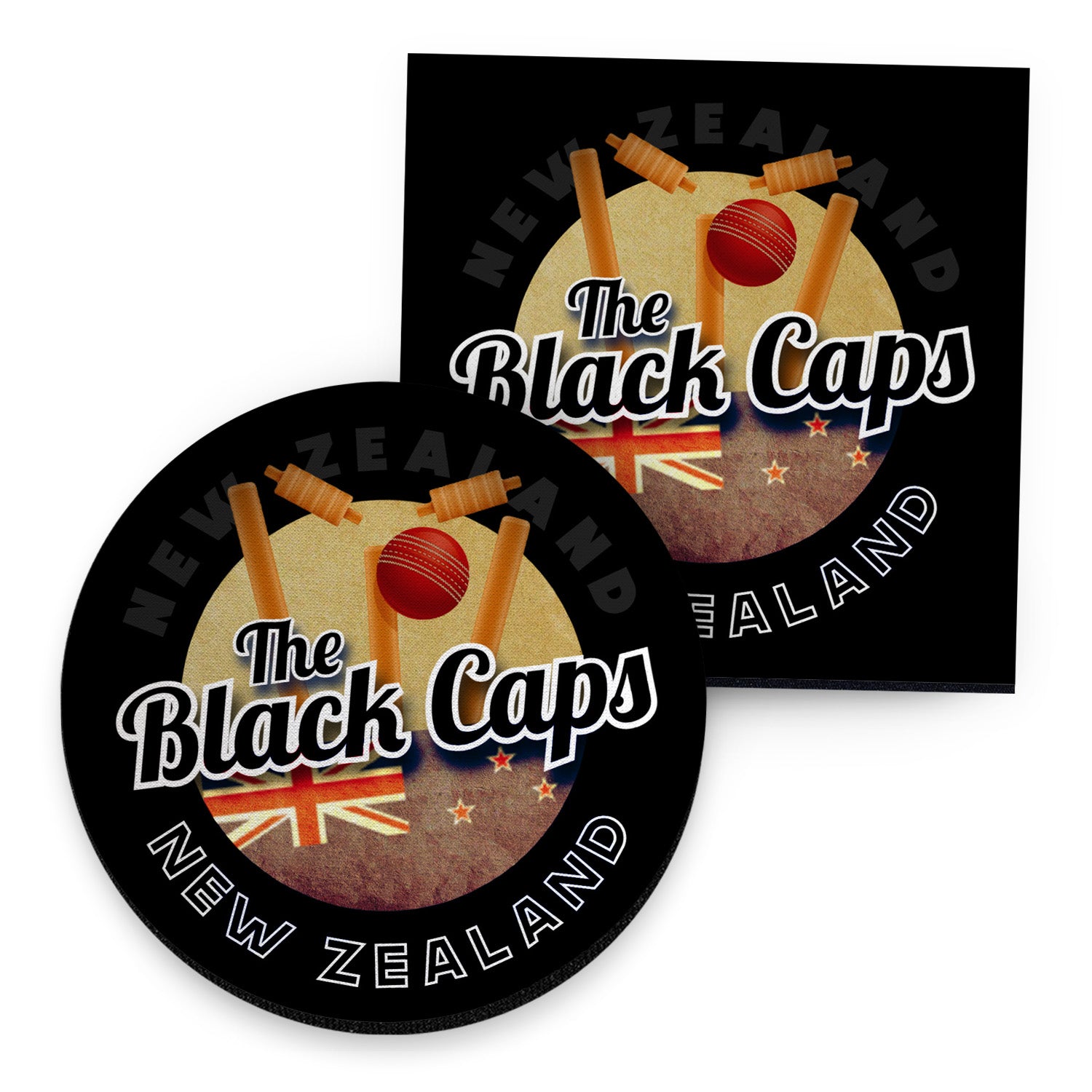 New Zealand Black Caps - Coaster - Circle or Square