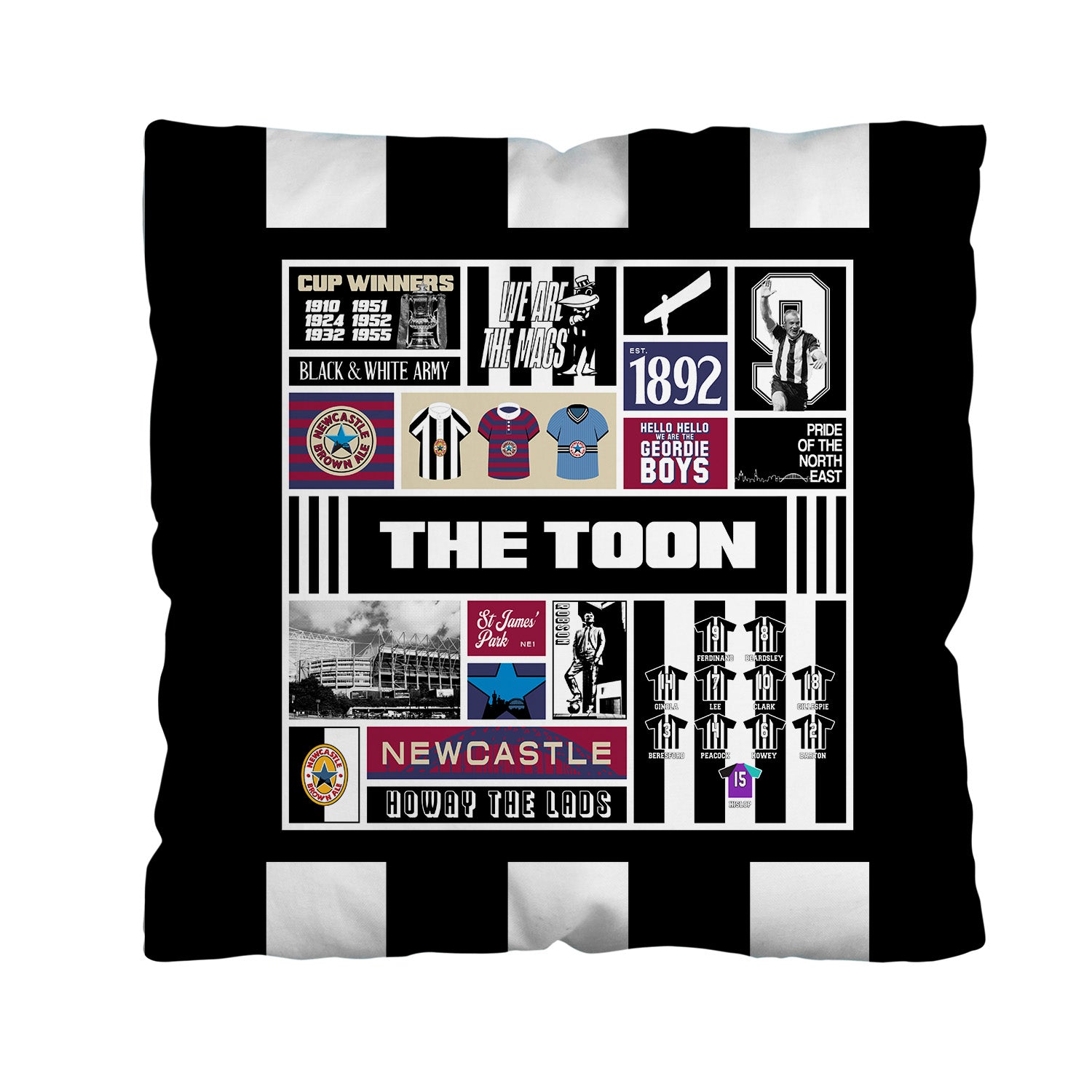 Newcastle History - Cushion - 18"