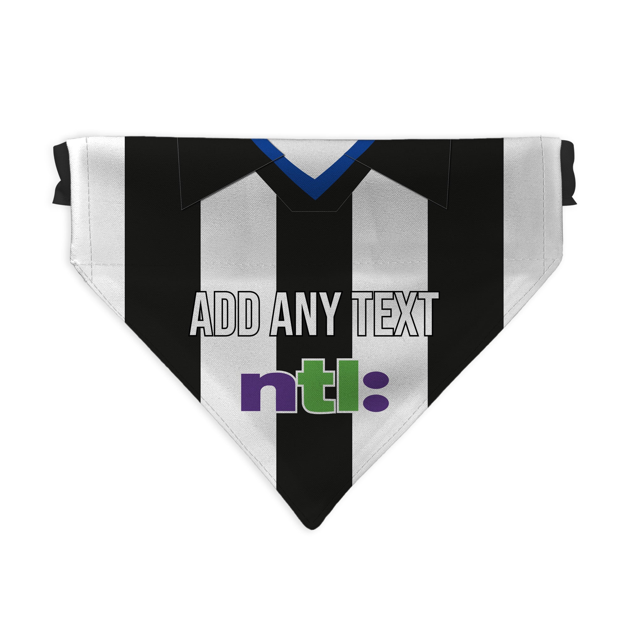 Newcastle 2001 Home Shirt - Personalised Pet Bandana - 4 Sizes