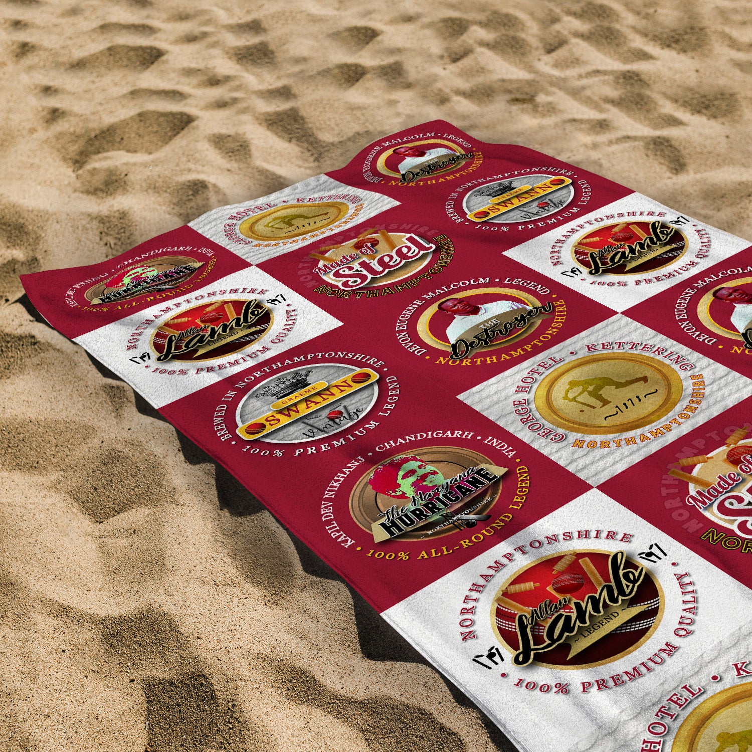 Northamptonshire - Legend Collection - Beach Towel