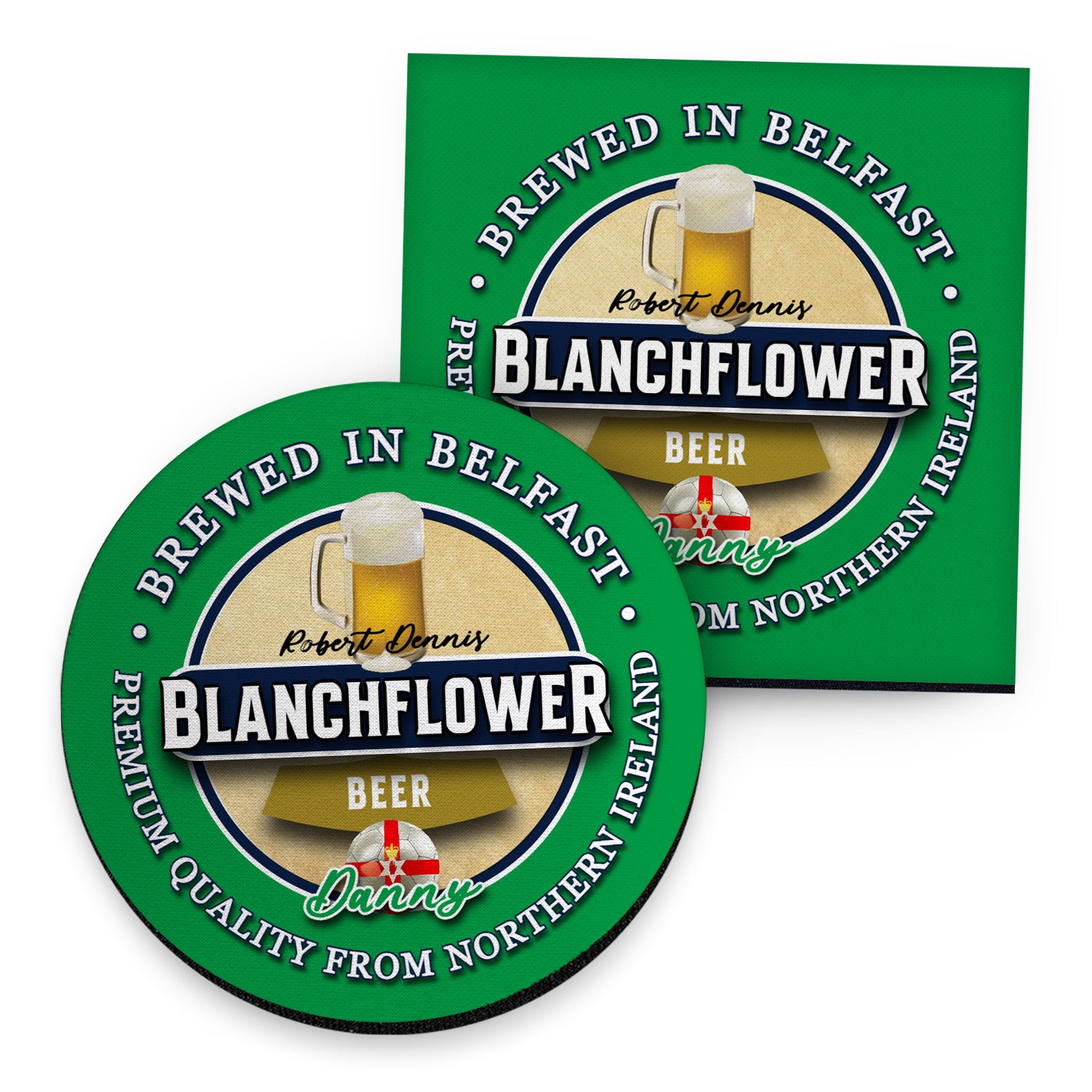 Northern Ireland Blanchflower - Coaster - Circle or Square