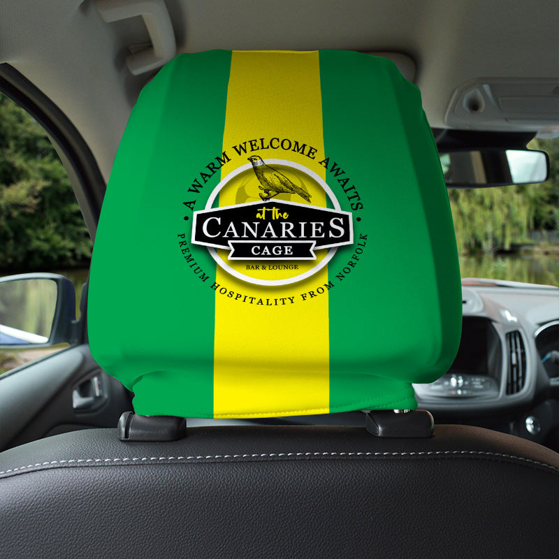 Norwich Canaries - Football Legends - Headrest Cover