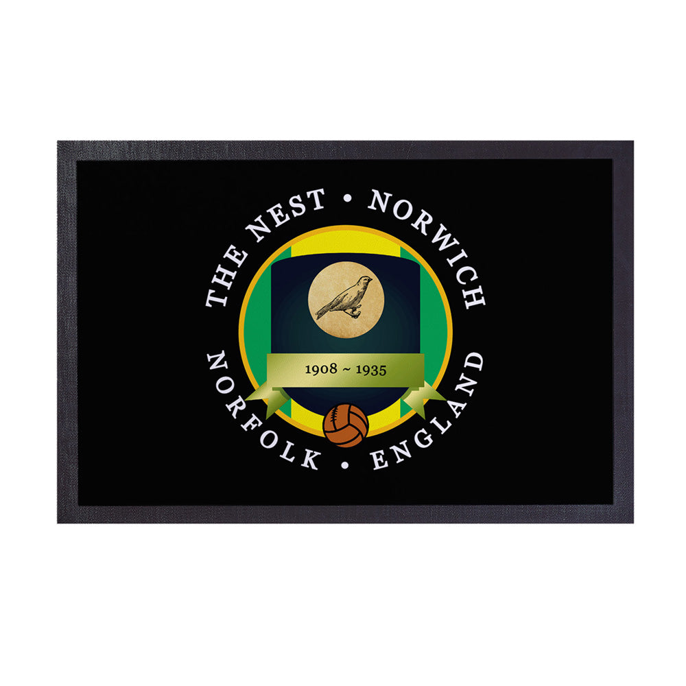 Norwich The Nest  - Football Legends - Door Mat -60cm X 40cm