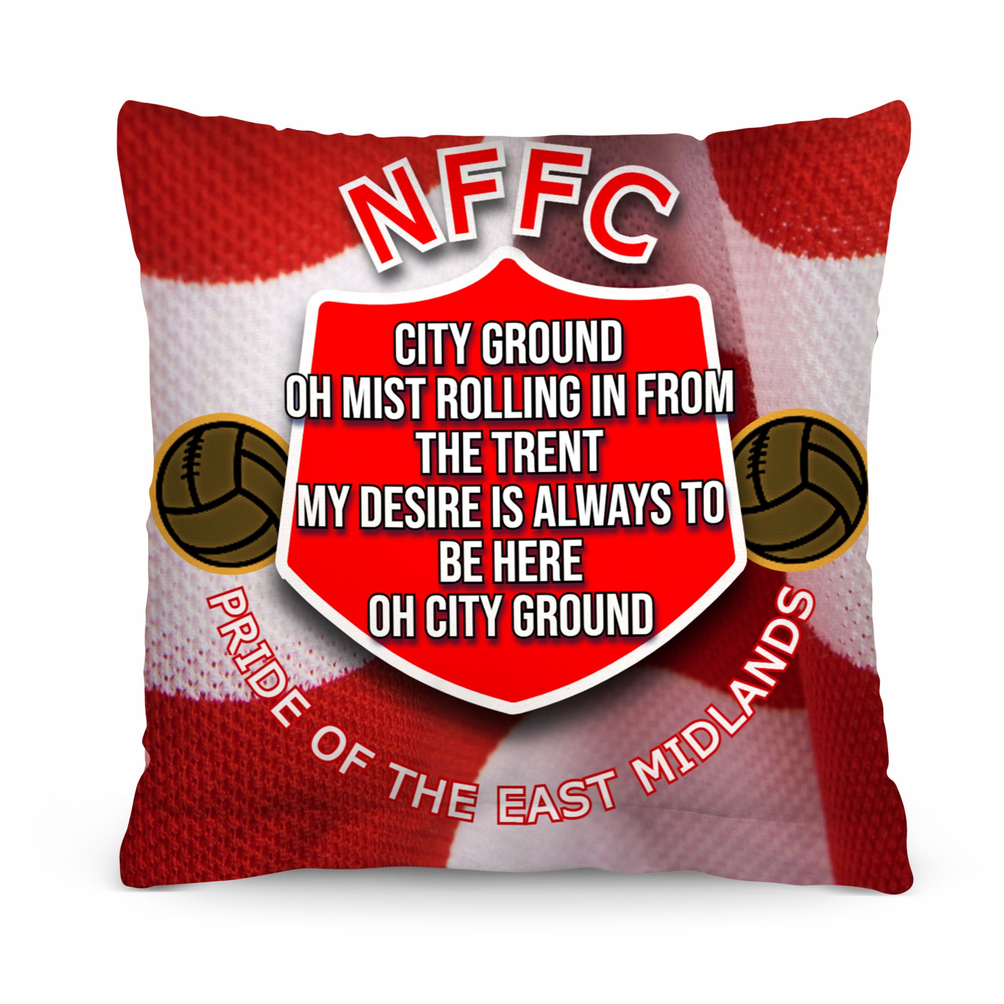 Nottingham City Ground Song - Football Legends - Cushion 10"