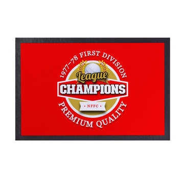 Nottingham League Champions  - Football Legends - Door Mat -60cm X 40cm