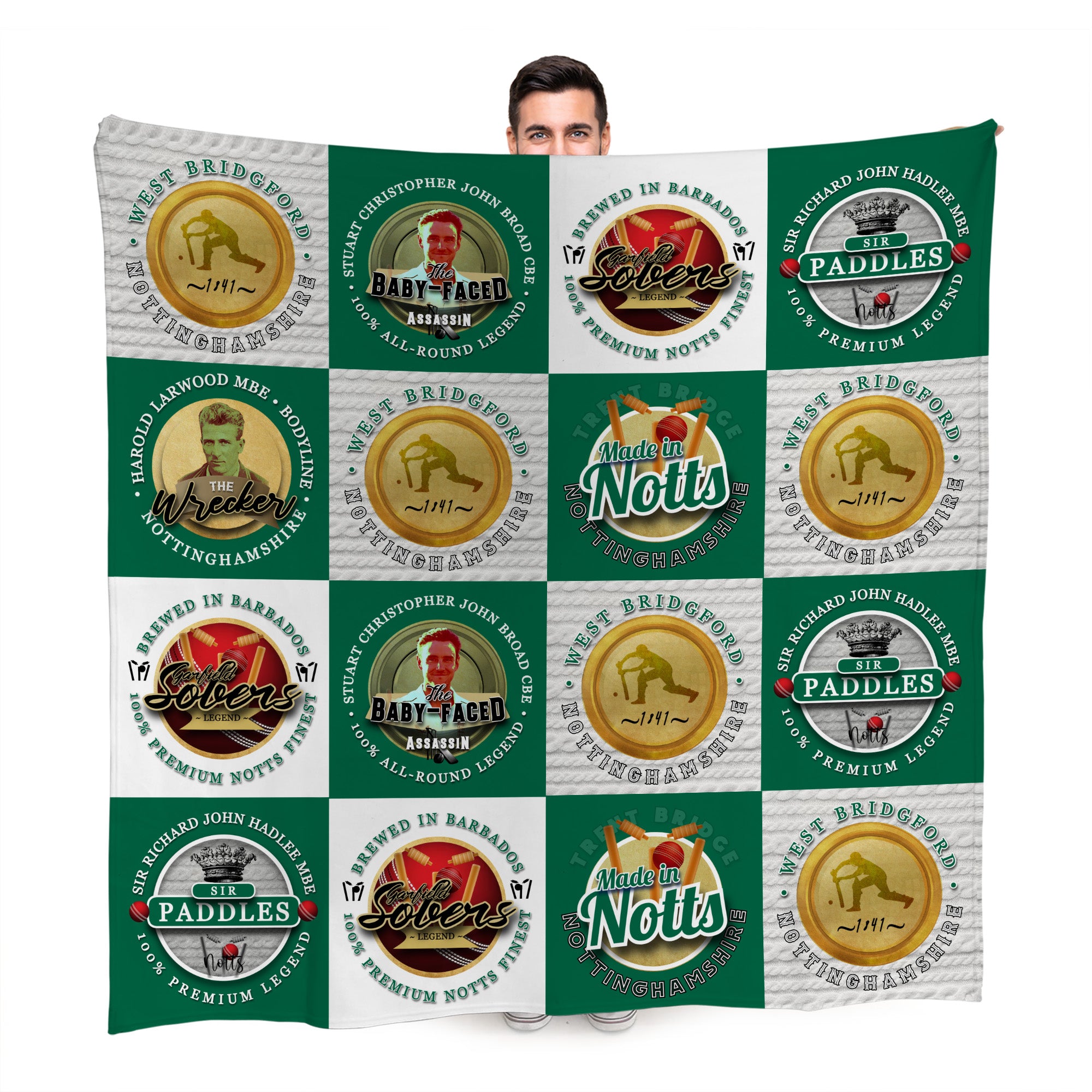 Nottinghamshire - Legend Collection - Fleece Blanket 150cm X 150cm