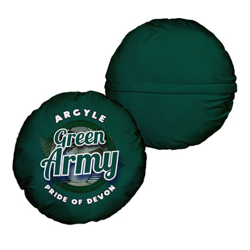 Plymouth Green Army - Football Legends - Circle Cushion 14