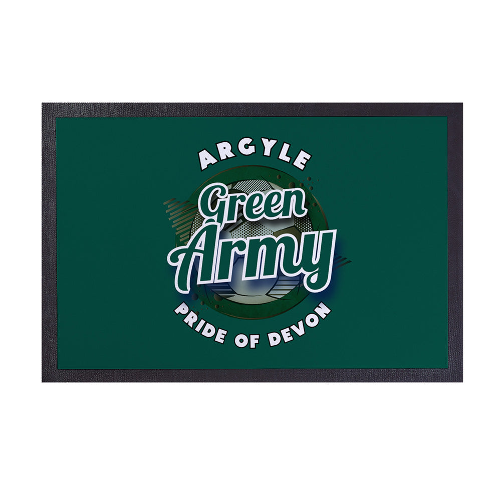 Plymouth Green Army  - Football Legends - Door Mat -60cm X 40cm