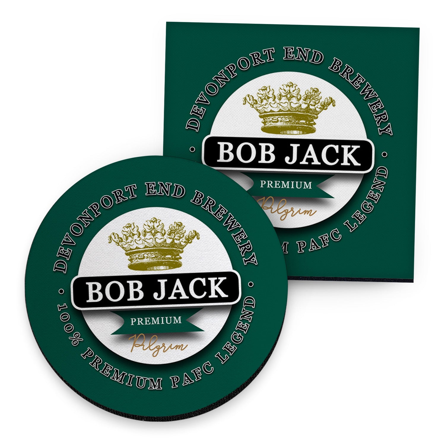 Plymouth Jack - Football Coaster - Square Or Circle