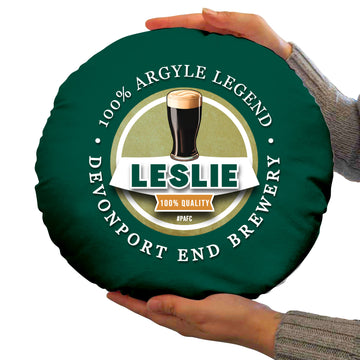 Plymouth Leslie - Football Legends - Circle Cushion 14