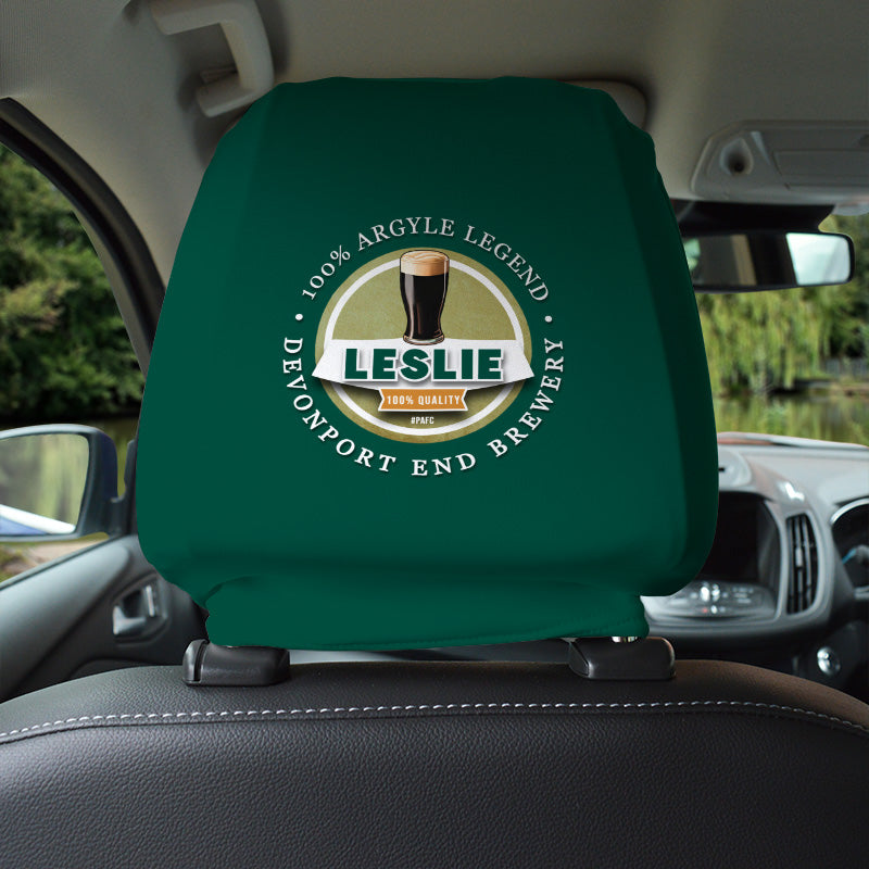 Plymouth Leslie - Football Legends - Headrest Cover