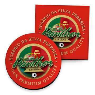 Portugal Eusebio - Coaster - Circle or Square