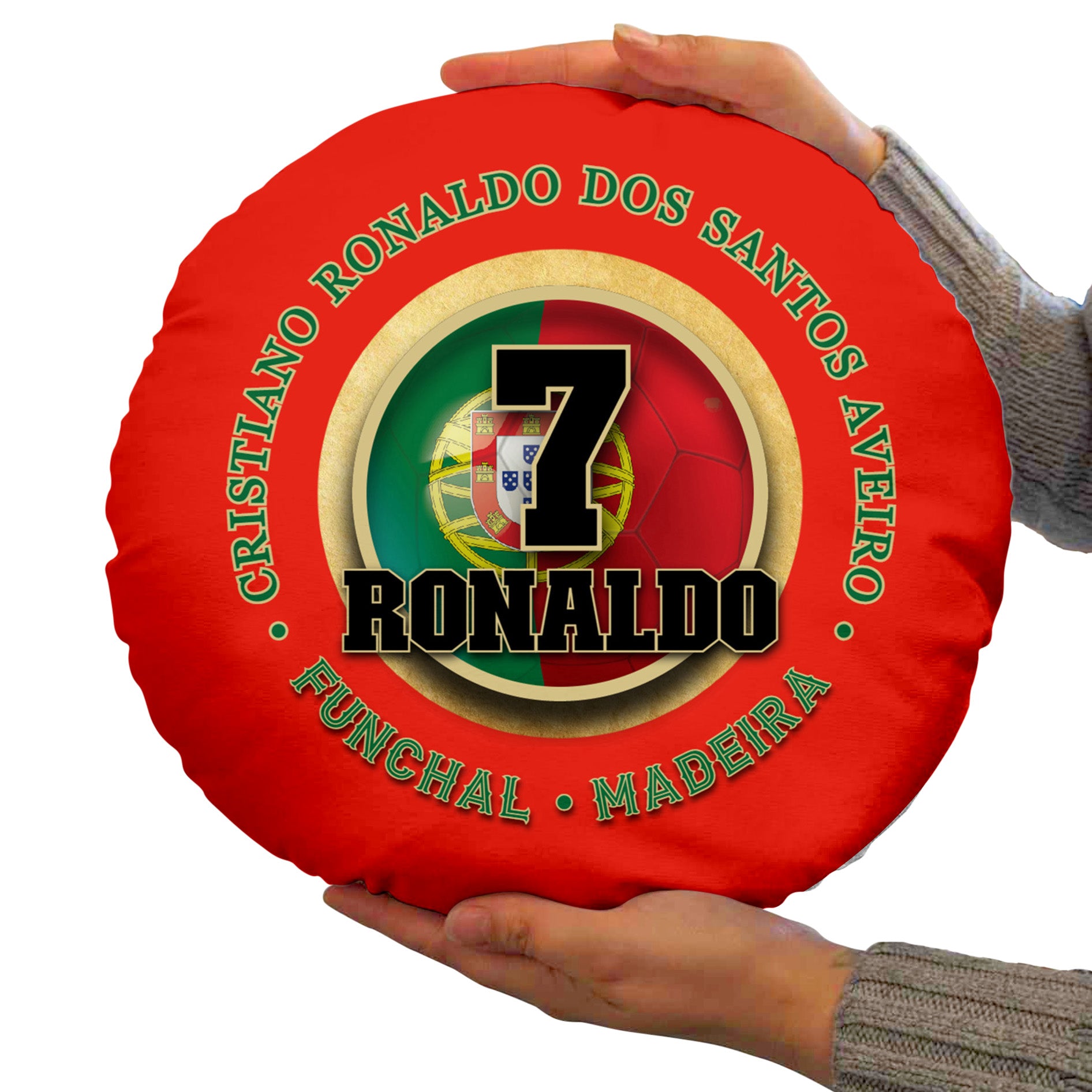 Portugal Ronaldo - Legend Collection - Circle Cushion 14"