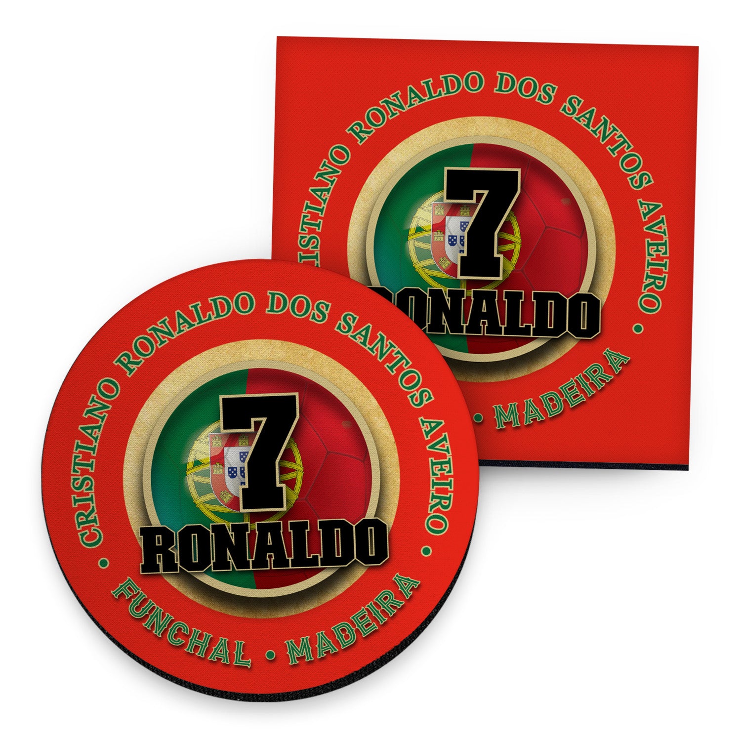 Portugal Ronaldo - Coaster - Circle or Square