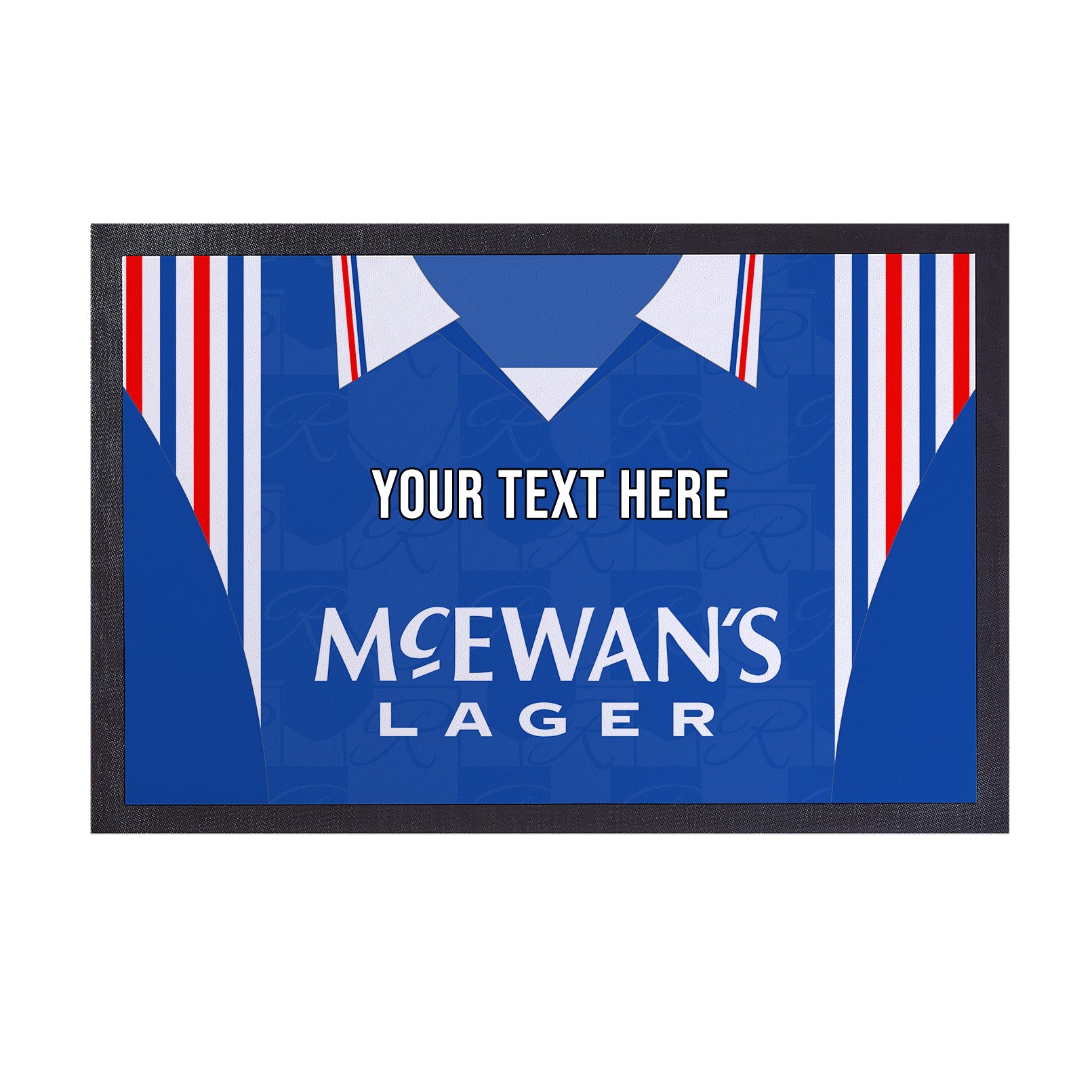 Glasgow Bears 1996 Home Shirt - Personalised Retro Door Mat - 60cm x 40cm