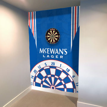 Rangers - 1996 Home Shirt - Personalised Darts Wall Banner - Two Sizes