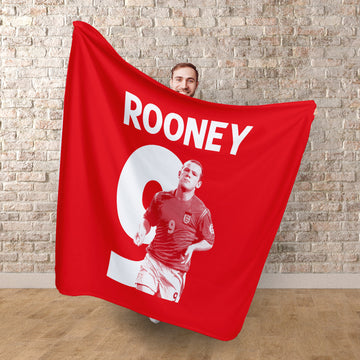 England - Rooney 9 - Fleece 150cm X 150cm