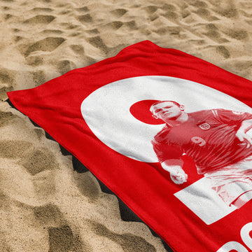 England - Rooney 9 - Beach Towel - 150cm x 75cm