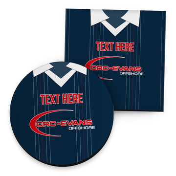 Ross County 2015 Home Shirt - Personalised Drink Coaster - Square Or Circle