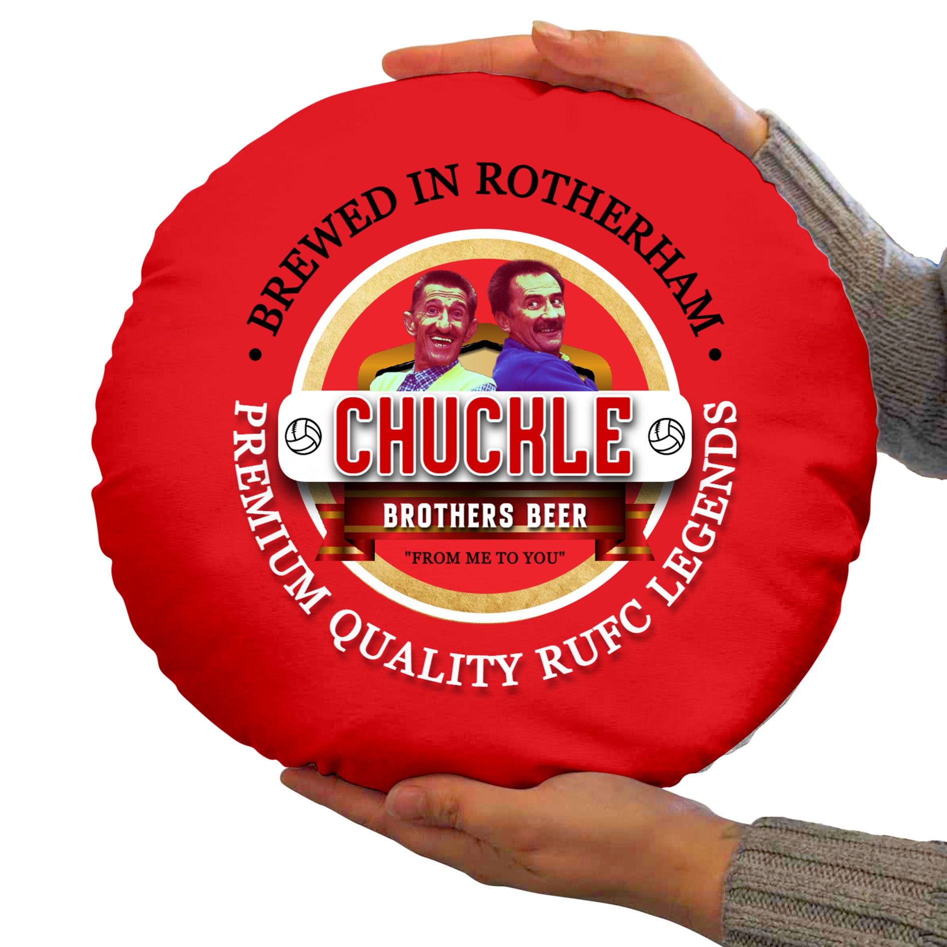 Rotherham Chuckle - Football Legends - Circle Cushion 14"