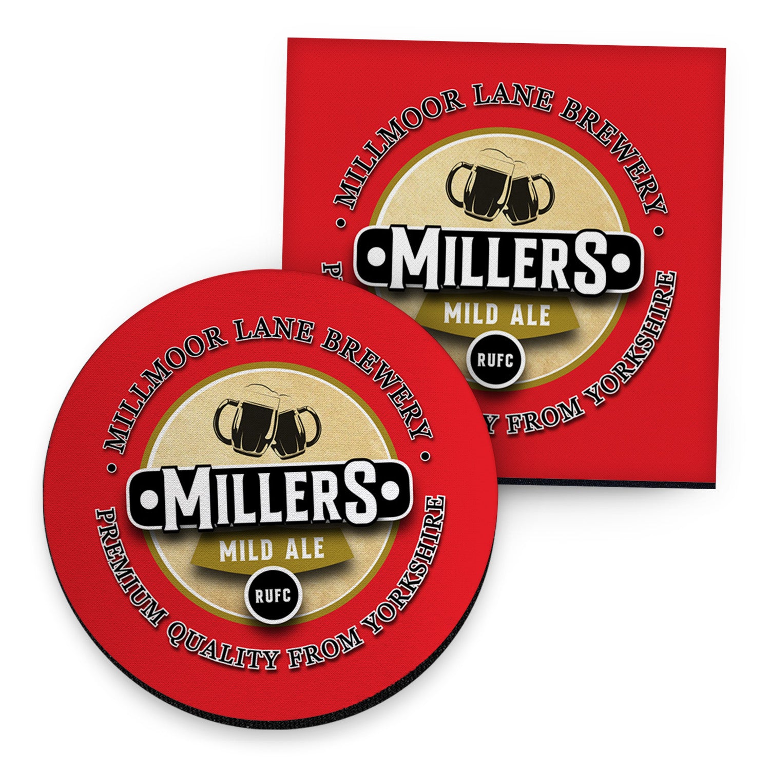 Rotherham Millers - Football Coaster - Square Or Circle