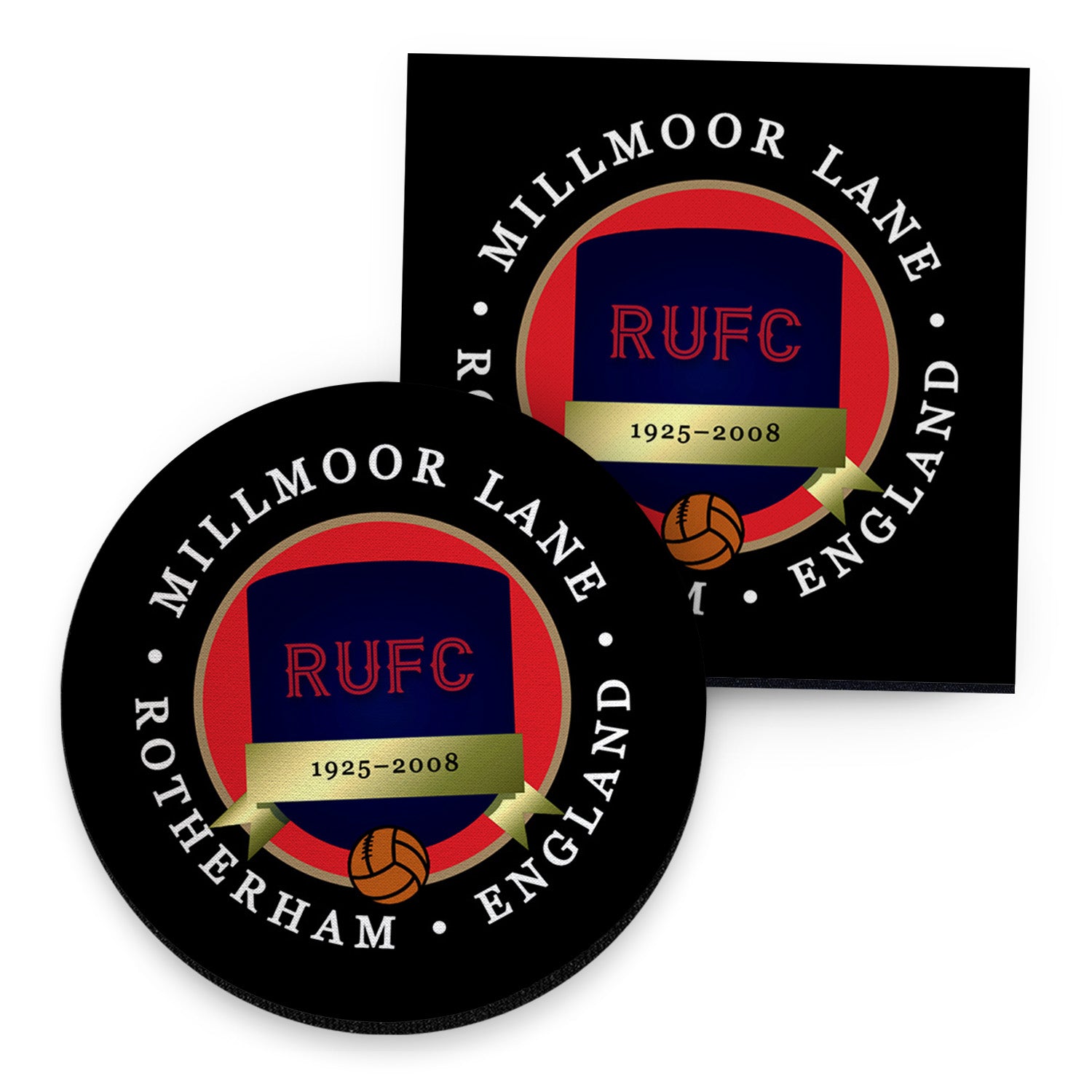 Rotherham Millmoor - Football Coaster - Square Or Circle