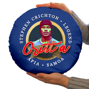 SAMOA Rugby League Crichton  - Legend Collection - Circle Cushion 14"