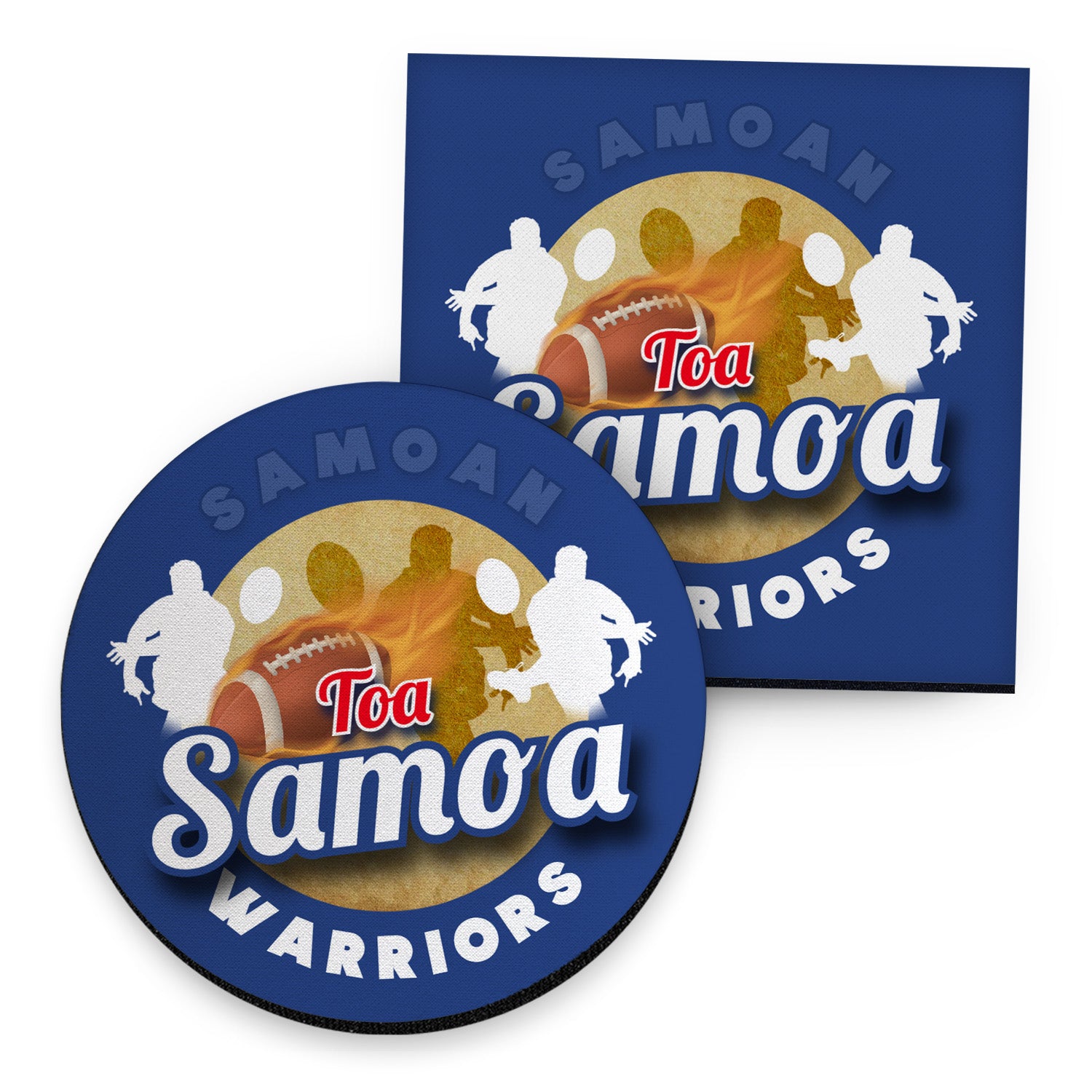 Samoa Rugby League Warriors- Coaster - Circle or Square