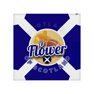 Scotland Rugby Union Flower - Coaster - Circle or Square