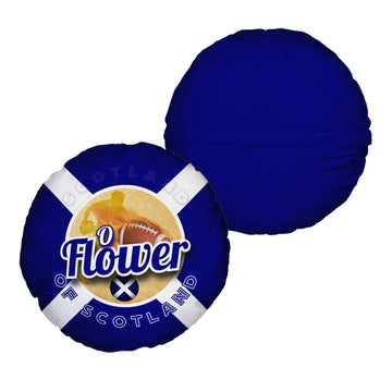 Scotland Rugby Union Flower  - Legend Collection - Circle Cushion 14