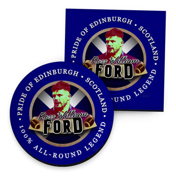 Scotland Rugby Union Ford - Coaster - Circle or Square