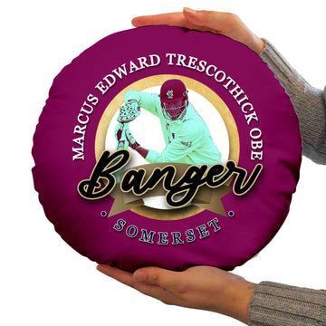 Somerset Cricket Banger  - Legend Collection - Circle Cushion 14