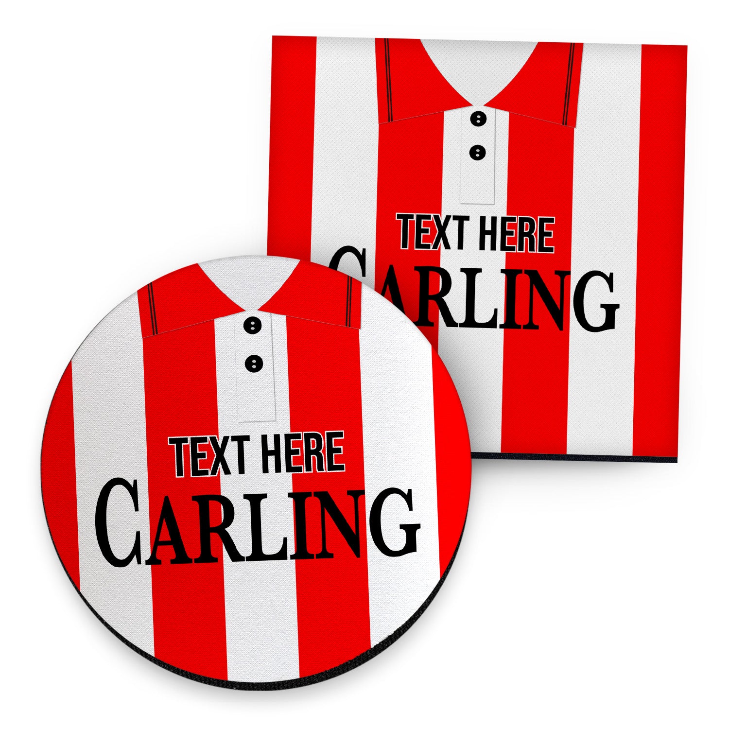 Stoke 1994 Home Shirt - Personalised Drink Coaster - Square Or Circle