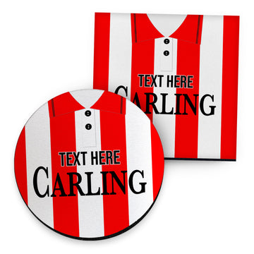 Stoke 1994 Home Shirt - Personalised Drink Coaster - Square Or Circle
