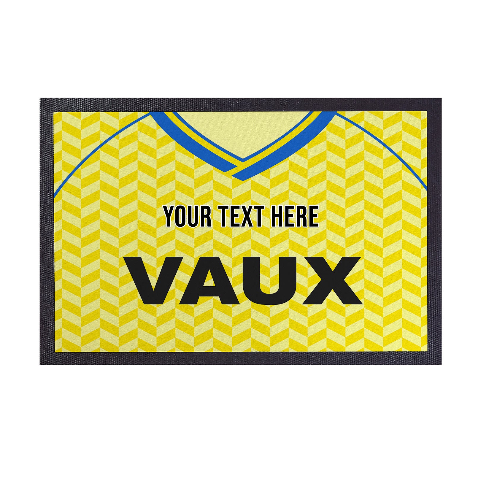 Sunderland - 1990 Away Shirt - Personalised Retro Door Mat - 60cm x 40cm