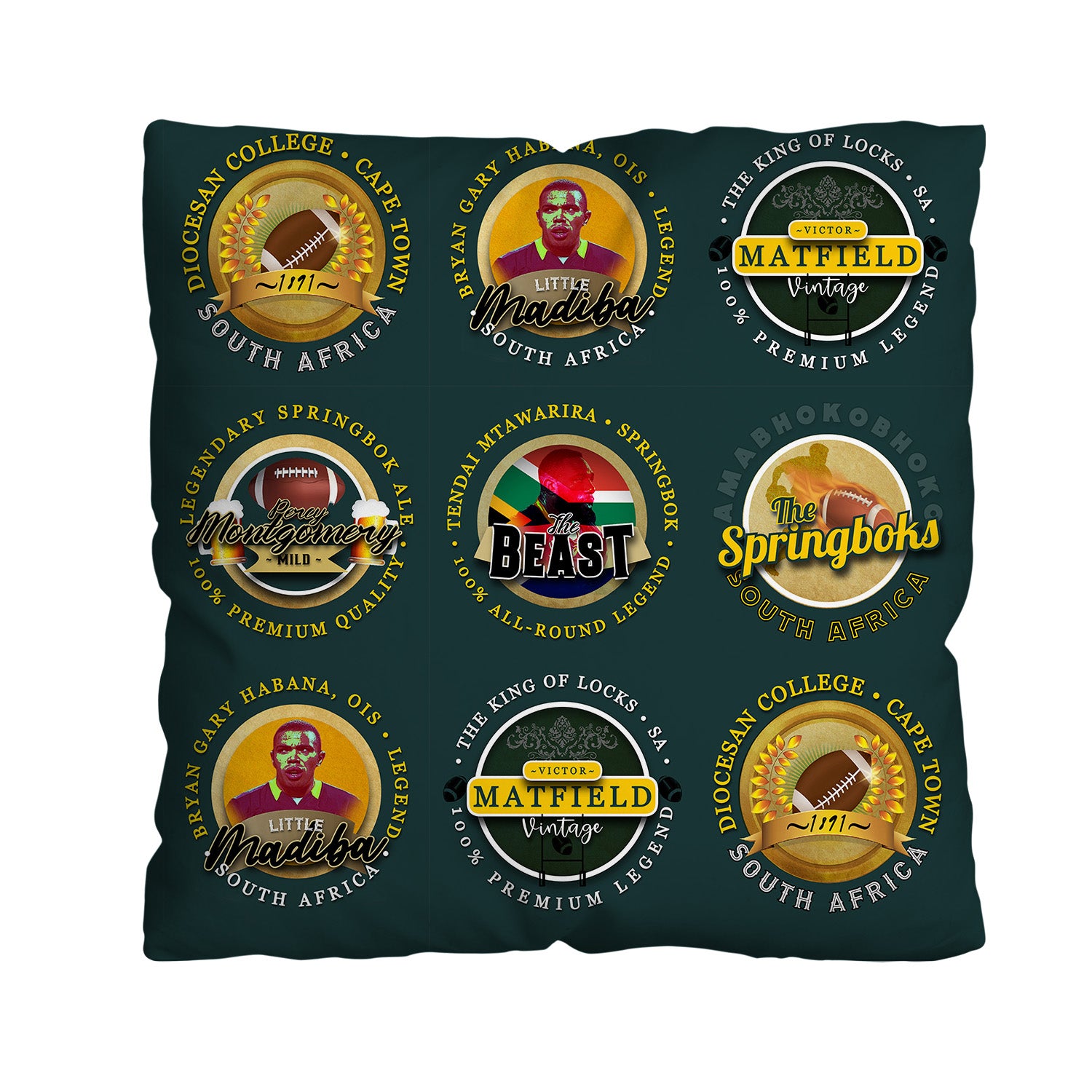 South Africa Rugby Union  - Cushion - Two Sizes