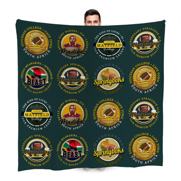 South Africa Rugby Union - Legend Collection - Fleece Blanket 150cm X 150cm