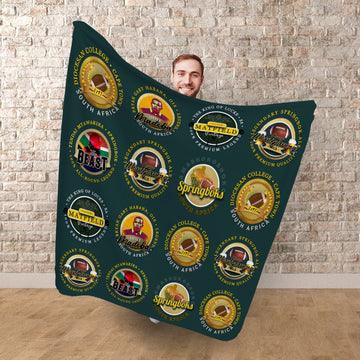 South Africa Rugby Union - Legend Collection - Fleece Blanket 150cm X 150cm