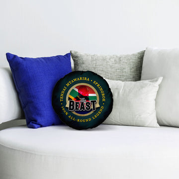 South AFRICA Rugby Union Beast  - Legend Collection - Circle Cushion 14