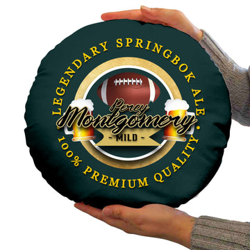 South AFRICA Rugby Union Montgomery  - Legend Collection - Circle Cushion 14