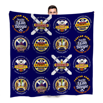 Scotland - Football Legends - Fleece Blanket 150cm X 150cm