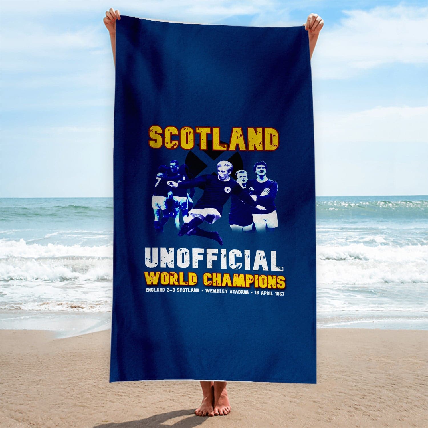 Scotland 1967 World Champions Beach Towel - 150cm x 75cm