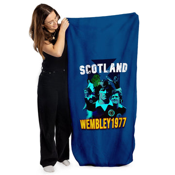 Scotland 1977 Wembley Beach Towel - 150cm x 75cm