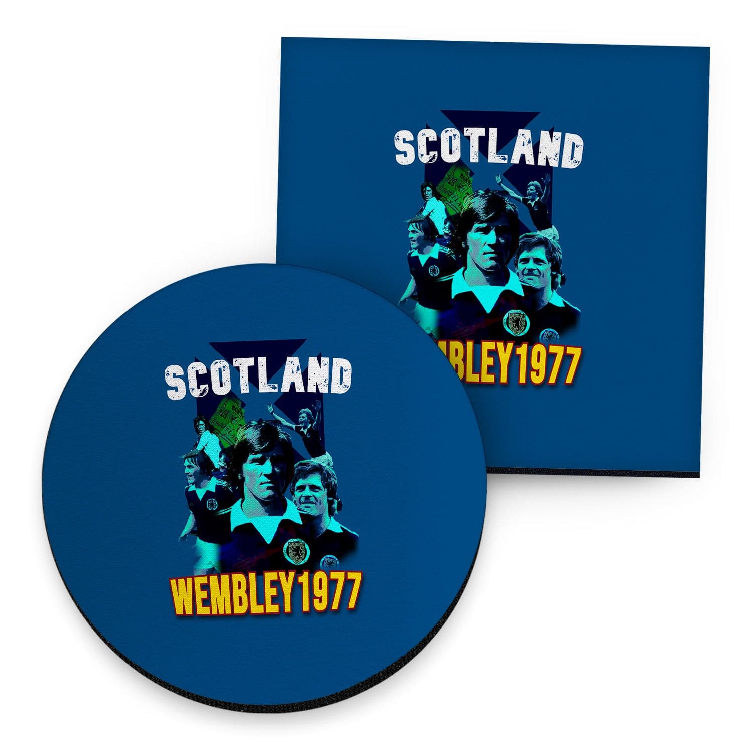 Scotland 1977 Wembley - Drinks Coaster - Square Or Circle