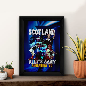 Scotland 1978 Argentina - A4 Metal Sign Plaque - Frame Options Available