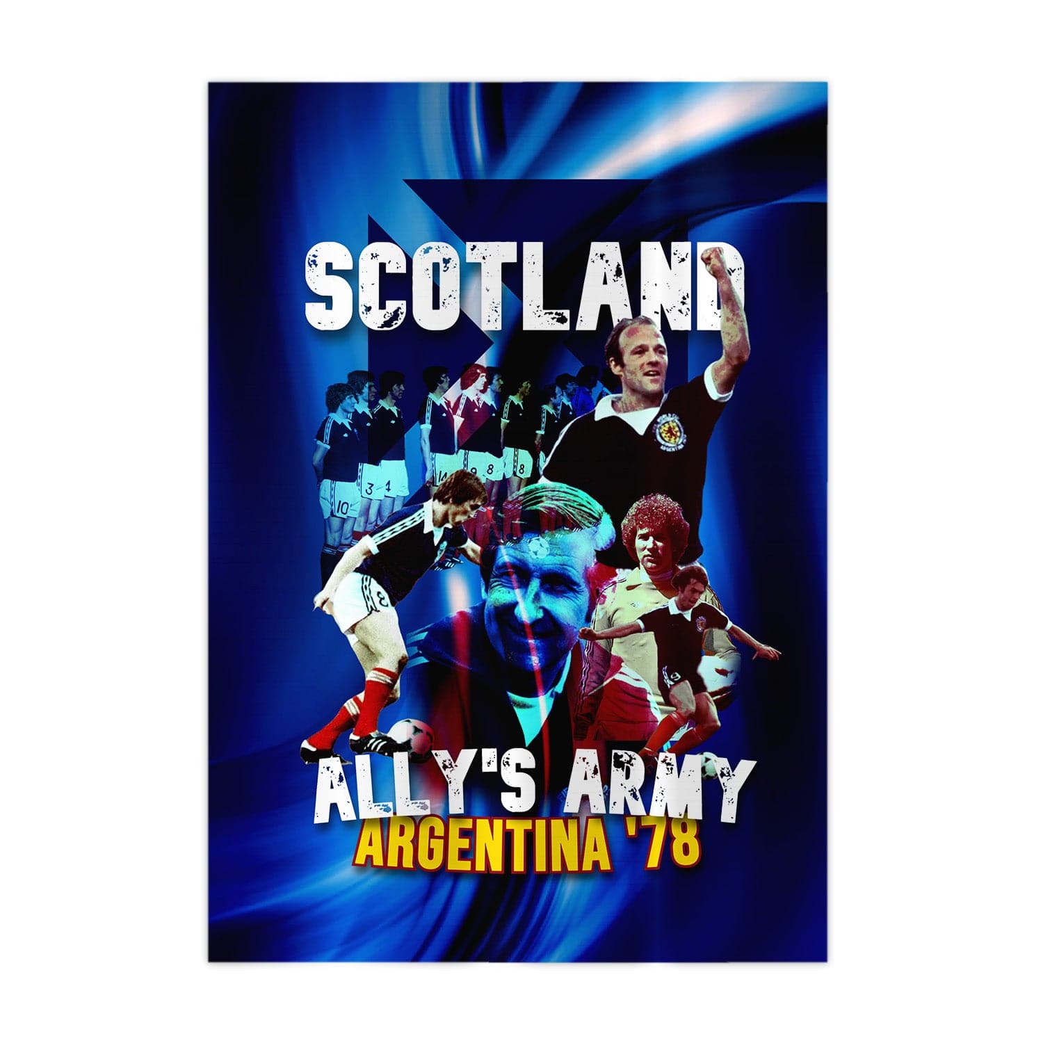 Scotland 1978 Argentina - A4 Metal Sign Plaque - Frame Options Available