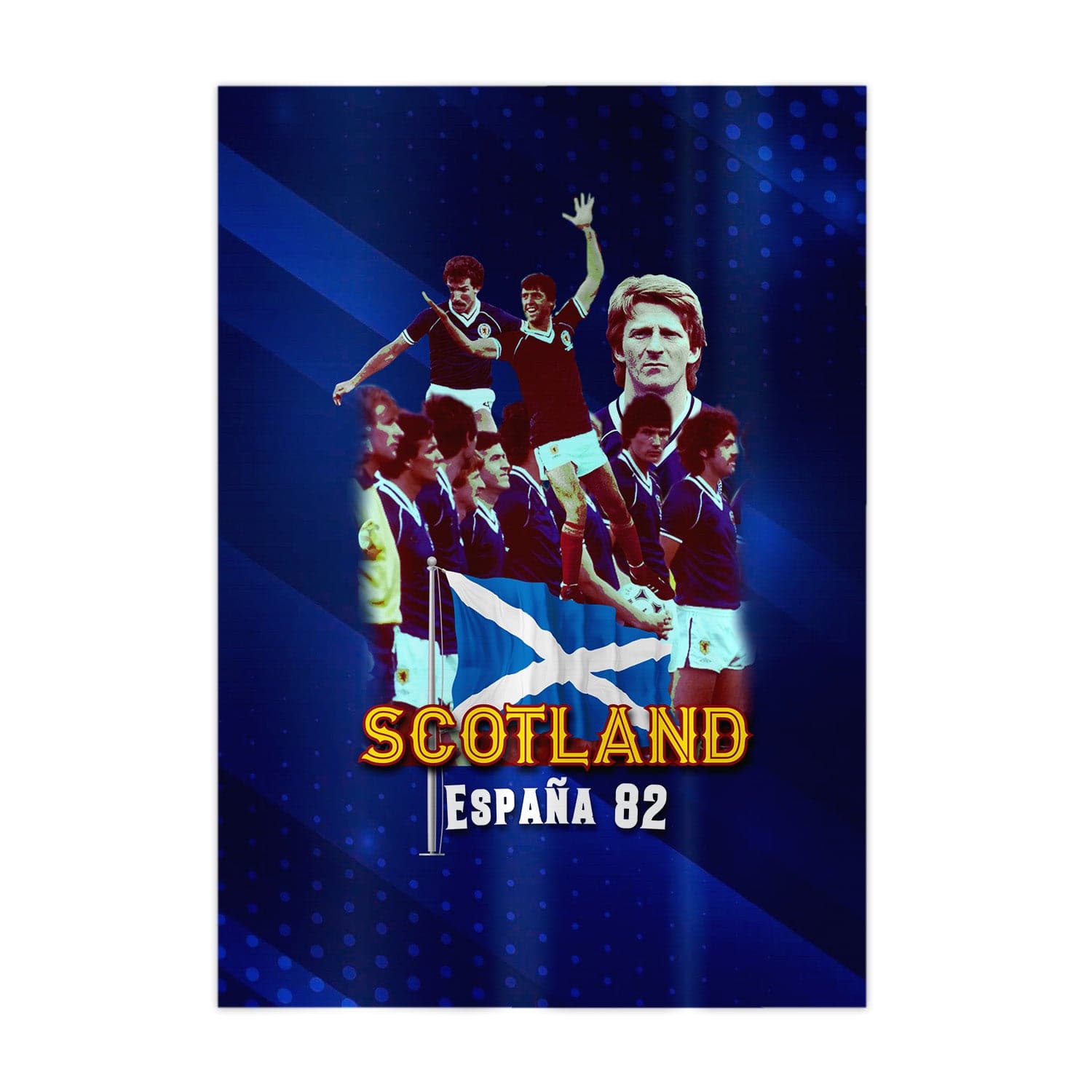 Scotland 1982 World Champions - A4 Metal Sign Plaque - Frame Options Available