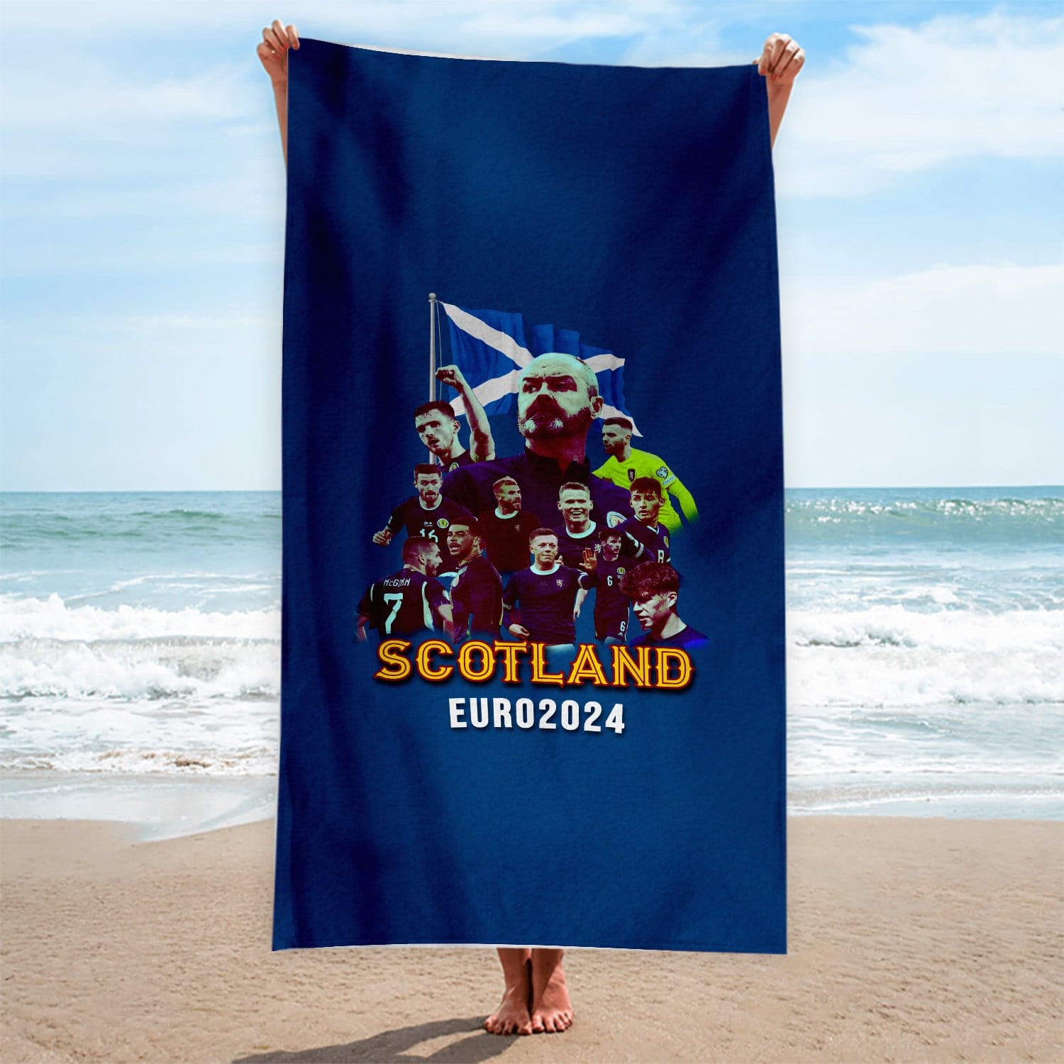 Scotland 2024 Euros Beach Towel - 150cm x 75cm