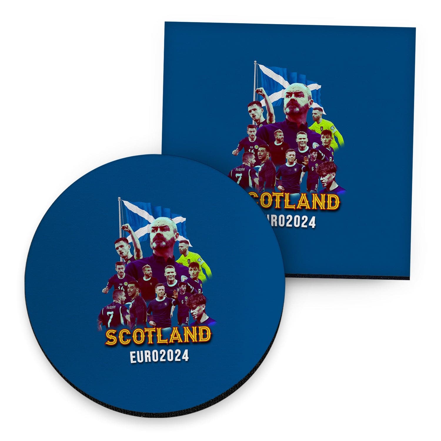 Scotland 2024 Euros - Drinks Coaster - Square Or Circle